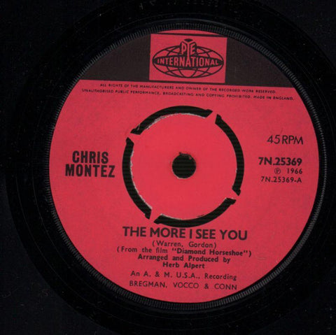 The More I See You / You I Love You-Pye-7" Vinyl