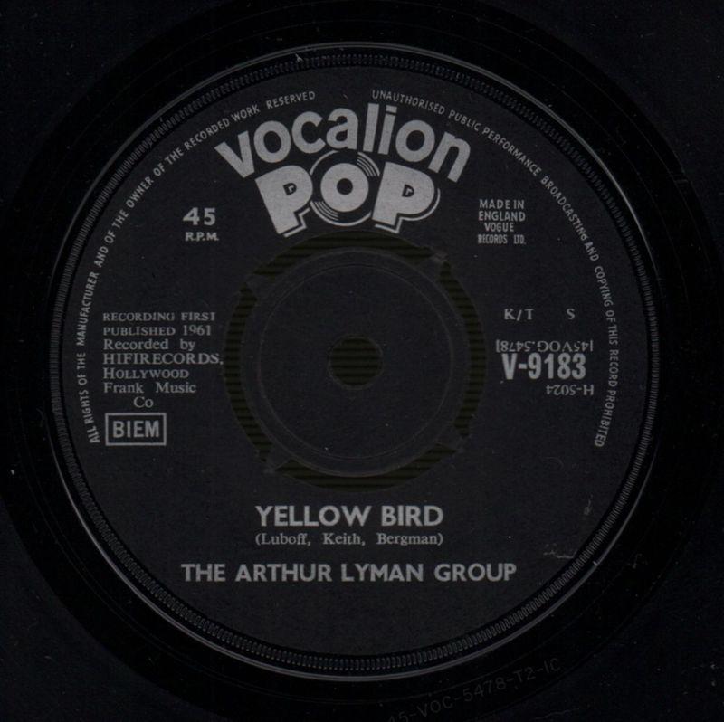 Hava Nagilah / Yellow Bird-Vocalion-7" Vinyl