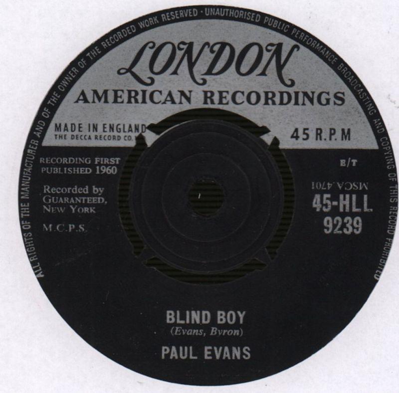 Hushabye Little Guitar/ Blind Boy-London-7" Vinyl-Ex/VG