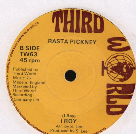 Point Blank/ Rasta Pickney-Third World-7" Vinyl-Ex/VG