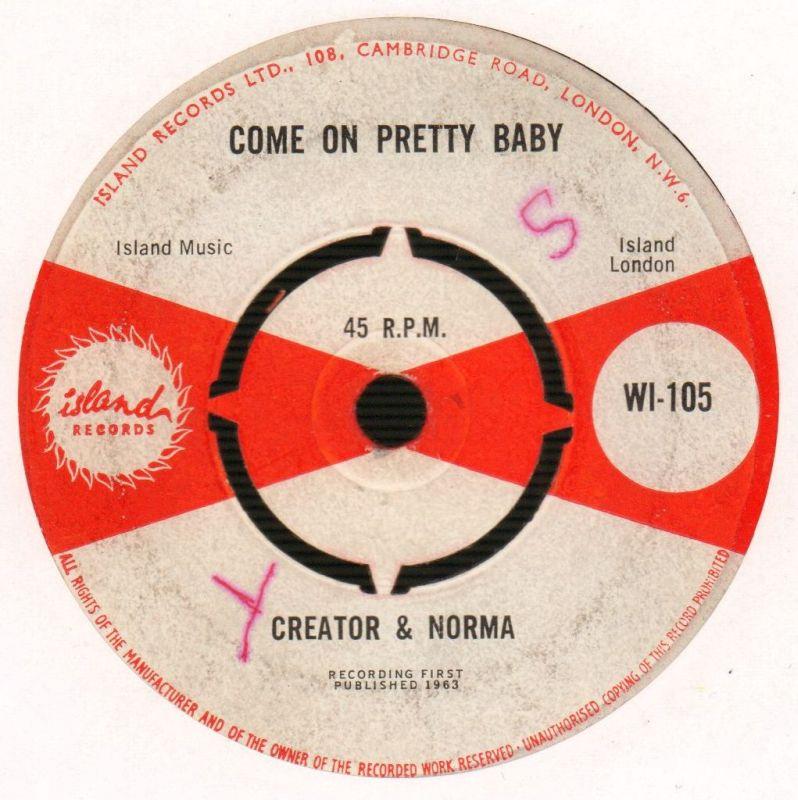 We Will Be Lovers/ Come On Pretty Baby-Island-7" Vinyl-Ex/G+