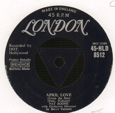 April Love / When The Swallows Come Back-London-7" Vinyl