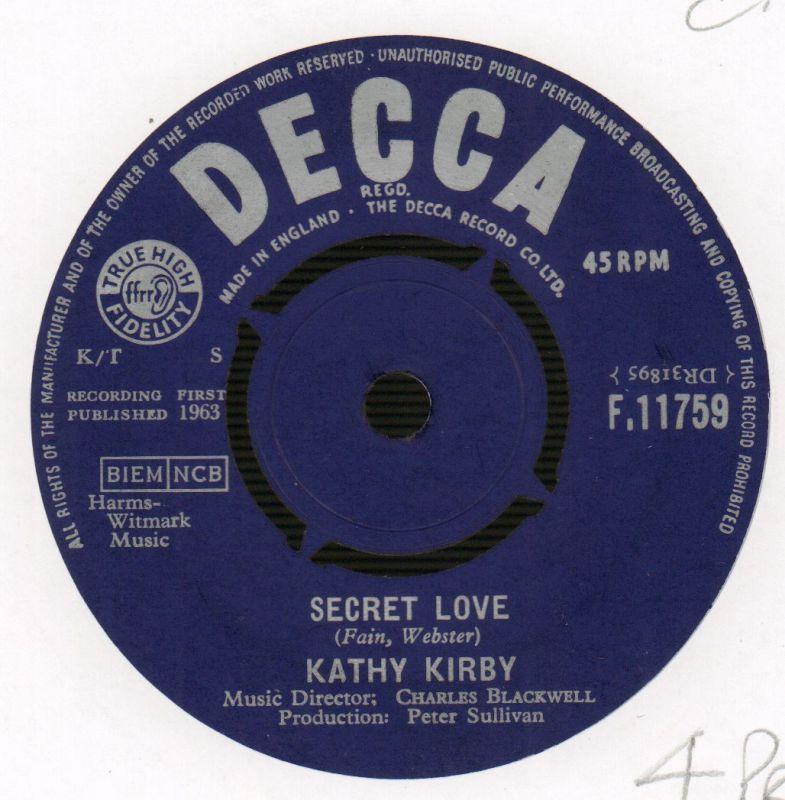 Secret Love / You Have To Want To Touch Him-Decca-7" Vinyl