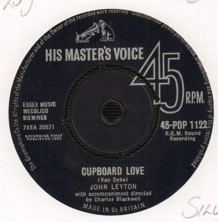 Cupboard Love / Land Of Love-HMV-7" Vinyl