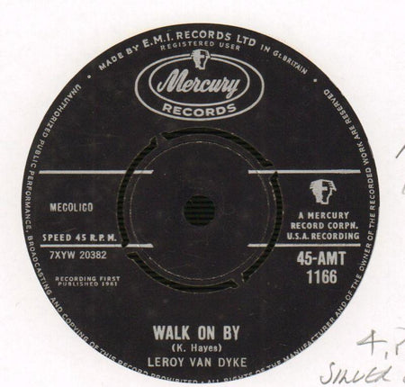 Walk On By / My World Is Caving In-Mercury-7" Vinyl