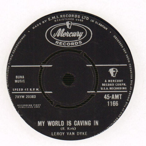 Walk On By/ My World Is Caving In-Mercury-7" Vinyl-Ex/VG+