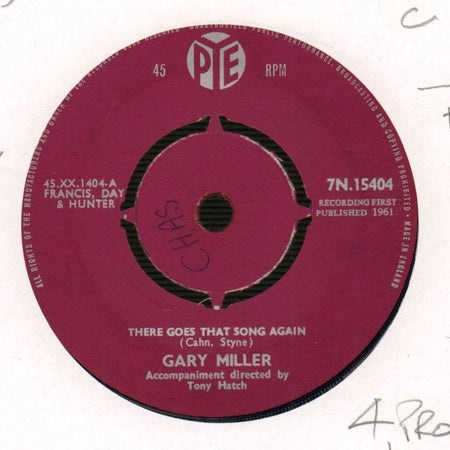 There Goes That Song Again / The Night Is Young-Pye-7" Vinyl