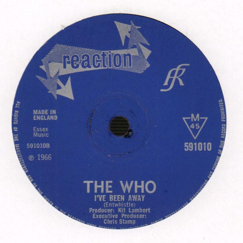Happy Jack/ I've Been Away-Reaction-7" Vinyl-Ex/VG+