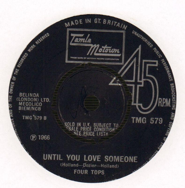 Reach Out I'll Be There/ Until You Love Someone-Tamla Motown-7" Vinyl-Ex/VG