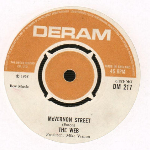 Baby Won't You Leave Me Alone/ McVernon Street-Deram-7" Vinyl-Ex/G+