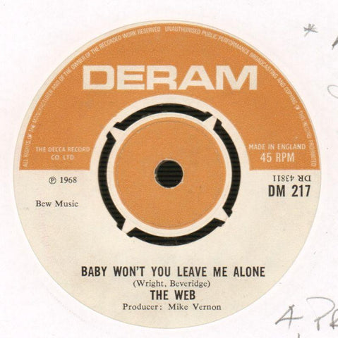 Baby Won't You Leave Me Alone / McVernon Street-Deram-7" Vinyl