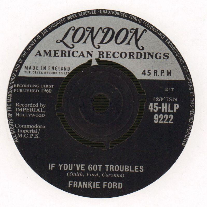 You Talk Too Much/ If You've Got Troubles-London-7" Vinyl-Ex/VG+