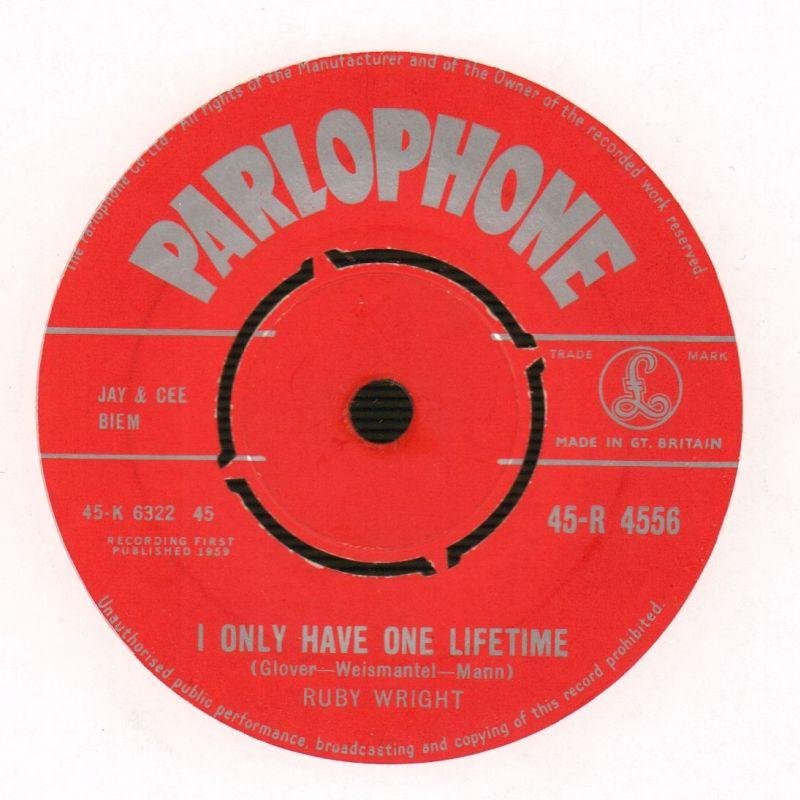 Three Stars/ I Only Have One Lifetime-Parlophone-7" Vinyl-Ex/VG