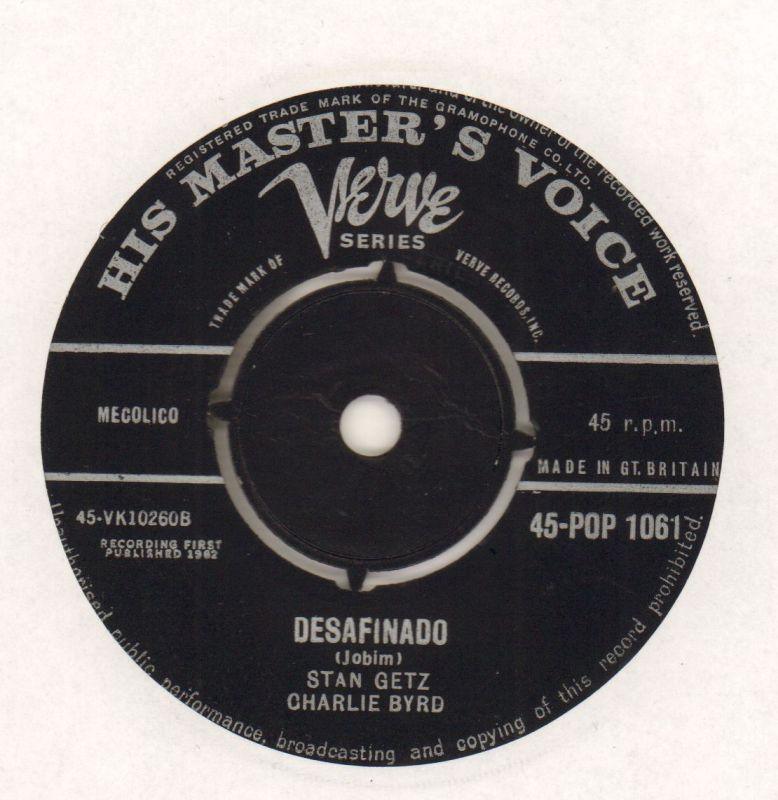 Jazz Theme From Dr Kildare/ Deafinado-HMV-7" Vinyl-Ex/Ex-