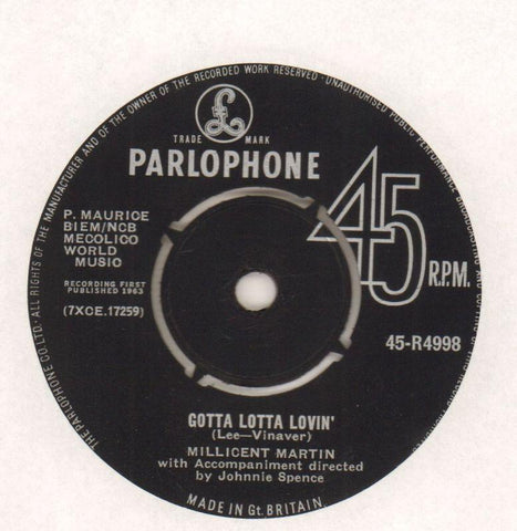 That Was The Week That Was/ Gotta Lotta Lovin'-Parlophone-7" Vinyl-Ex/VG