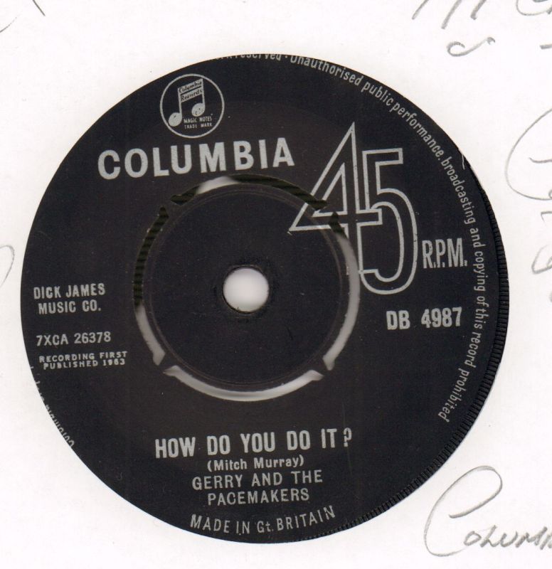 How Do You Do It / Away From You-Columbia-7" Vinyl