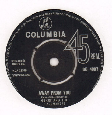 How Do You Do It/ Away From You-Columbia-7" Vinyl-Ex/Ex-