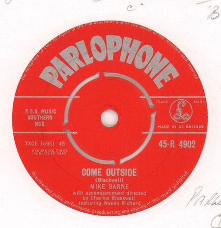 Come Outside / Fountain Of Love-Parlophone-7" Vinyl