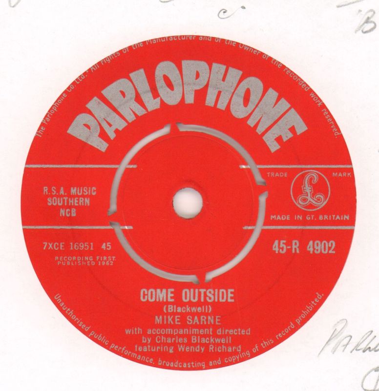 Come Outside / Fountain Of Love-Parlophone-7" Vinyl