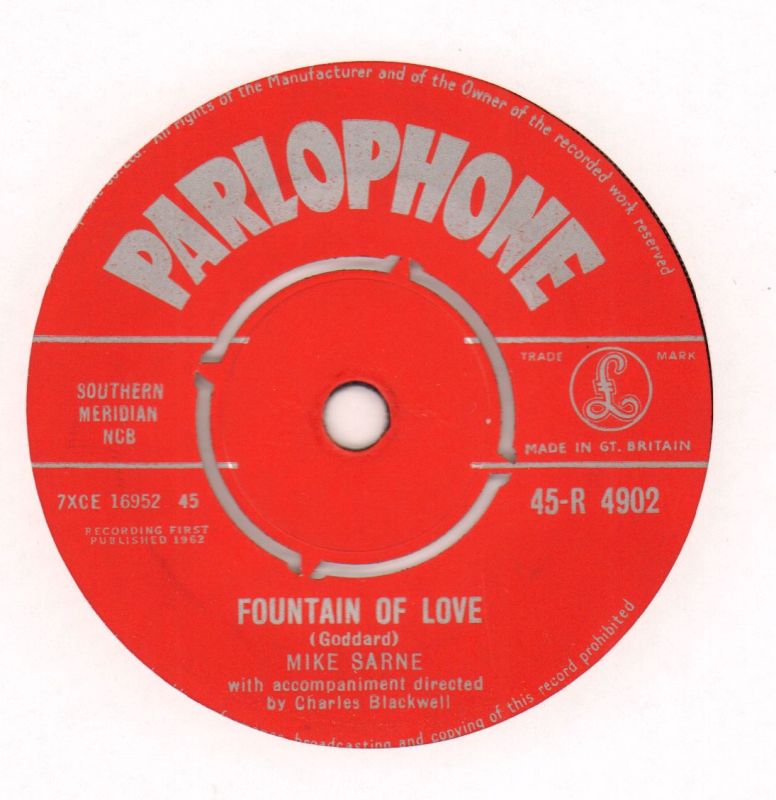 Come Outside/ Fountain Of Love-Parlophone-7" Vinyl-Ex/VG+