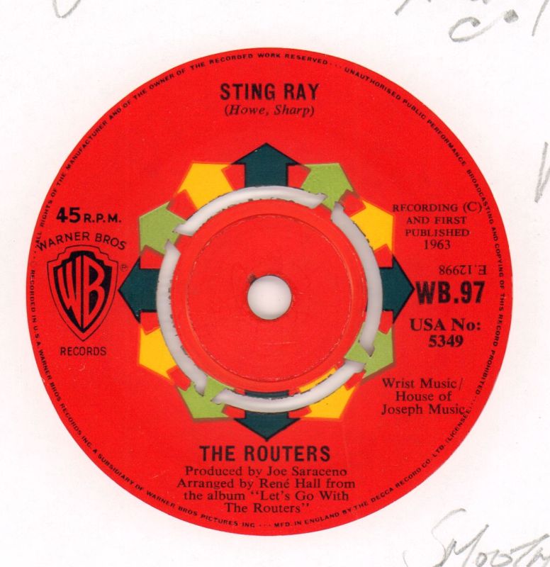Sting Ray / Snap Happy-Warner-7" Vinyl