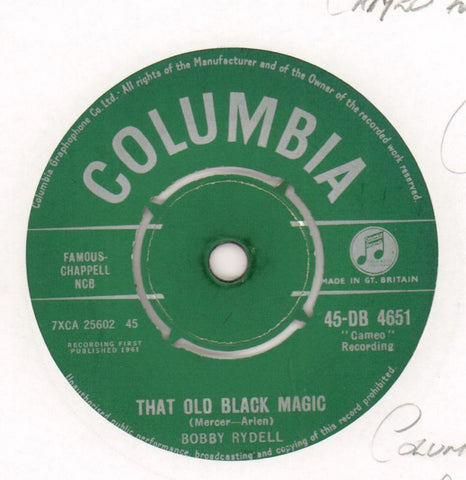 That Old Black Magic / Don't Be Afraid-Columbia-7" Vinyl