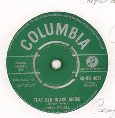 That Old Black Magic / Don't Be Afraid-Columbia-7" Vinyl