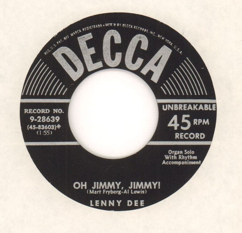 Them There Eyes/ Oh Jimmy Jimmy-Decca-7" Vinyl-Ex/G+