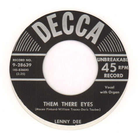 Them There Eyes / Oh Jimmy Jimmy-Decca-7" Vinyl