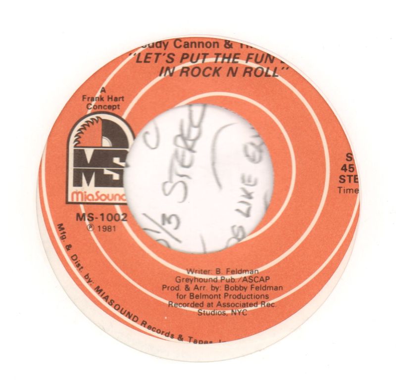 Let's Put The Fun Back / Your Mama Ain't Always Right-Miasounds-7" Vinyl