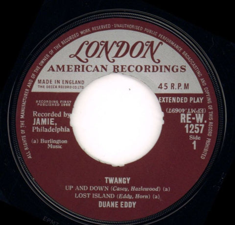Twangy EP-London-7" Vinyl-Ex+/Ex