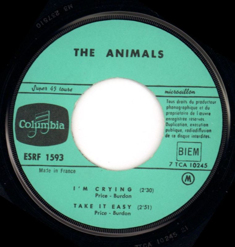 I'm Crying EP-Columbia-7" Vinyl-VG/VG