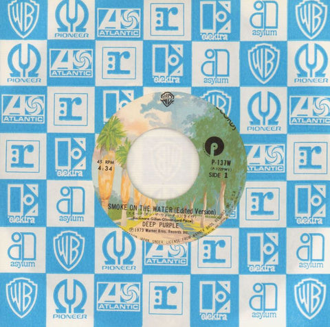 Smoke On The Water-Warner-7" Vinyl P/S-NM/NM