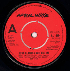 Just Between You And Me-Capitol-7" Vinyl P/S-Ex/VG+