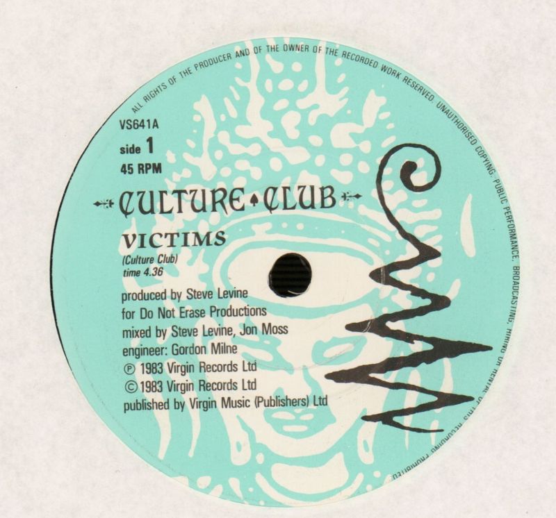 Victims-Virgin-7" Vinyl P/S-Ex/NM