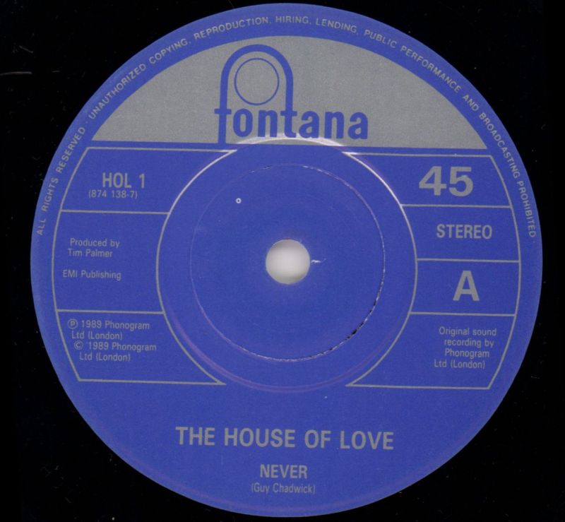 Never-Fontana-7" Vinyl P/S-Ex/Ex+