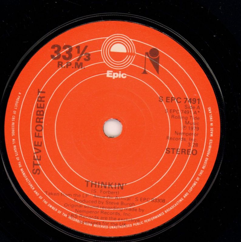 Thinkin-Epic-7" Vinyl Gatefold-Ex/Ex