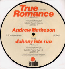 True Romance-Ariola-7" Vinyl Picture Disc-Ex/Ex+
