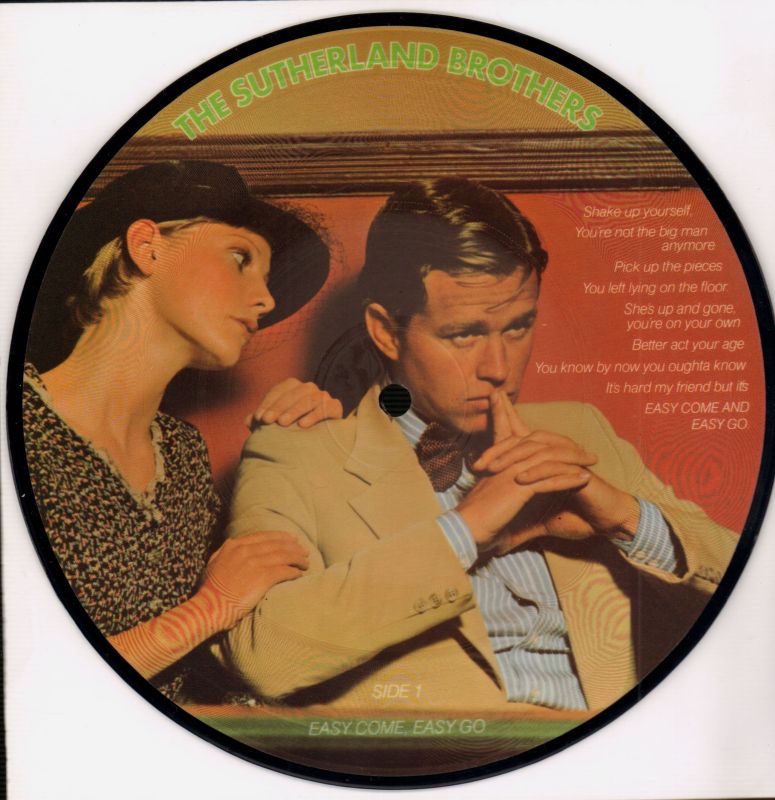 Easy Come Easy Go-CBS-7" Vinyl Picture Disc