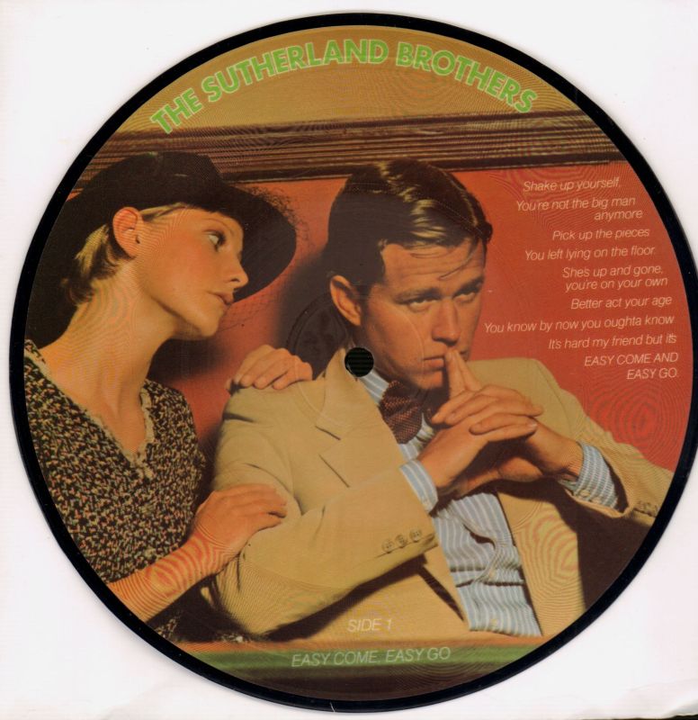 Easy Come Easy Go-CBS-7" Vinyl Picture Disc-Ex/Ex+