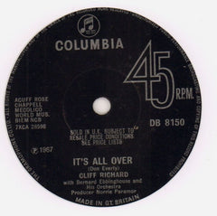 It's All Over/ Why Wasn't I Born Rich-Columbia-7" Vinyl