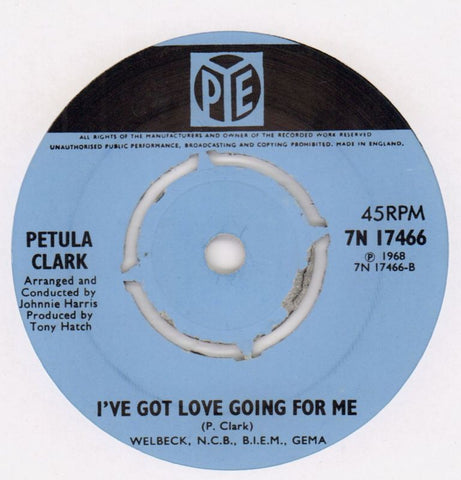 Kiss Me Goodbye/ I've Got Love Going-PYE-7" Vinyl-Ex/VG+