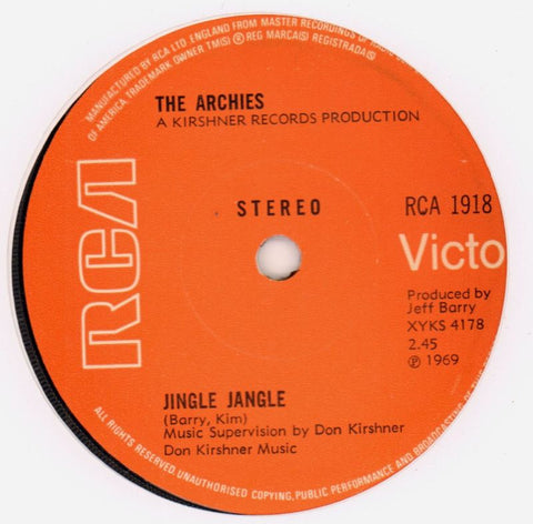 Jingle Jangle/ Justine-RCA-7" Vinyl