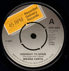 Highway To Spain-Recorded Delivery-7" Vinyl P/S-Ex+/Ex+