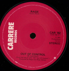 Out Of Control-Carrere-7" Vinyl P/S-Ex/Ex+
