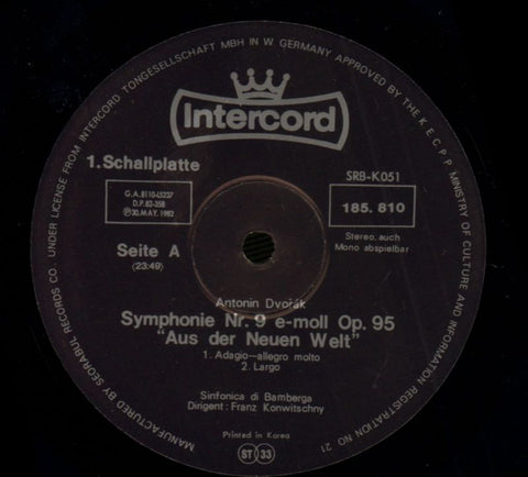 Symphonie Nr. 9/ Aus Der Neuen Welt/ Violoncellokonzert-Intercord-5x12" Vinyl LP Box Set-Ex+/NM
