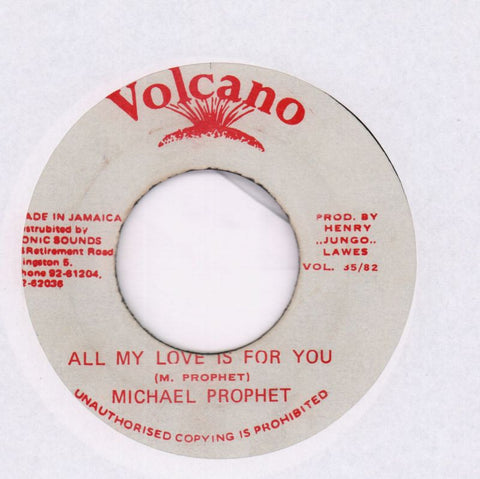 All My Love Is For You-Volcano-7" Vinyl