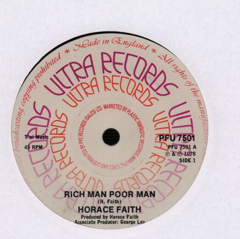 Rich Man Poor Man/ No More-Ultra-7" Vinyl