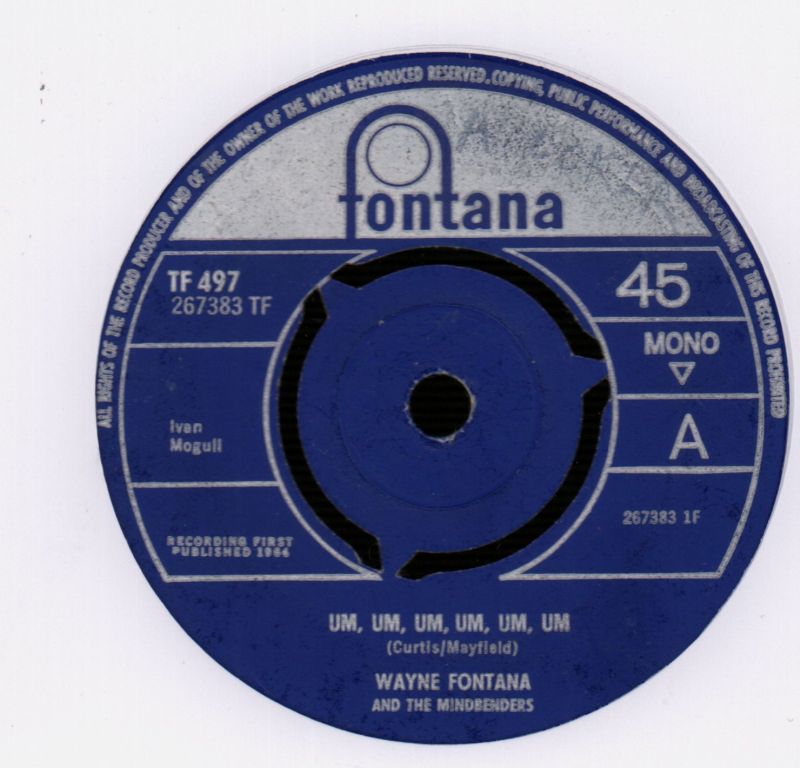 Um, Um, Um/ First Taste Of Love-Fontana-7" Vinyl
