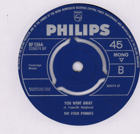 Black Girl/ You Went Away-Philips-7" Vinyl-Ex/VG+